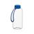 Artikelbild Drink bottle "Refresh" clear-transparent incl. strap, 1.0 l, transparent/blue