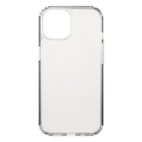 "CLEAR PROTECTION CASE" COVER FOR APPLE IPHONE 15, TRANSPARENT BLACK ROCK