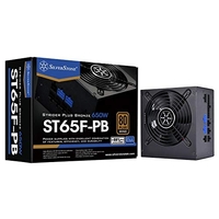 SILVERSTONE SST-ST65F-PB - SÉRIE STRIDER PLUS, 650W 80 PLUS BRONZE ATX ALIMENTATION PC, BRUIT RÉDUIT, 120MM, CÂBLAGE 100% MODULA