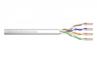 Kabel teleinformatyczny instalacyjny kat.5e, U/UTP, Dca, drut, AWG 24/1, LSOH, 500m, szary, szpula