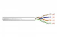 Kabel teleinformatyczny instalacyjny kat.5e, U/UTP, Eca, drut, AWG 24/1, PVC, 50m, Szary