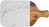 Servierbrett Tupelo mit Griff; 36x25x1.5 cm (LxBxH); weiß/braun; rechteckig; 3