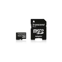 SD microSD Card 16GB Transcend SDHC UHS1 w/adapter