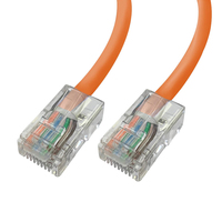 Videk Unbooted 24 AWG Cat5e UTP RJ45 Patch Cable Orange 15Mtr