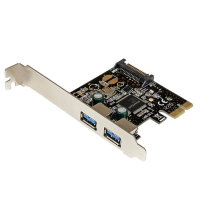 StarTech.com Scheda controller USB SuperSpeed 3.0 PCIe PCI Express a 2 porte con alimentazione SATA