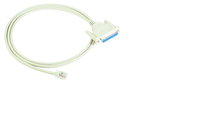 Moxa CN20030 serial cable White 1.5 m DB25 RJ45