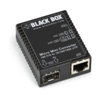 Black Box LMC400A netwerk media converter 1000 Mbit/s Zwart