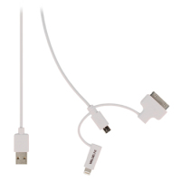 Valueline VLMP39410W1.00 USB-kabel 1 m USB 2.0 USB A Micro-USB B Wit