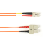 Black Box FOCMR50-003M-SCLC-OR InfiniBand/Glasfaserkabel 3 m 2x SC 2x LC OFNR Orange