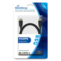 MediaRange MRCS156 cavo HDMI 1,8 m HDMI tipo A (Standard) Nero