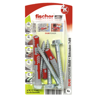 Fischer 535216 schroefanker & muurplug 4 stuk(s) Schroef- & muurplugset 100 mm