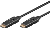 Goobay 1.5m HDMI G-360° HDMI-Kabel 1,5 m HDMI Typ A (Standard) Schwarz