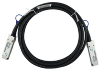 BlueOptics CAB-Q-Q-100G-50CM-BL InfiniBand/fibre optic cable 0,5 m QSFP28 Zwart