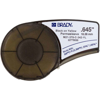Brady M21-375-C-342-YL etiqueta de impresora Amarillo Etiqueta para impresora no adhesiva