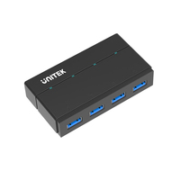 UNITEK Y-HB03001 hub & concentrateur USB 3.2 Gen 1 (3.1 Gen 1) Type-B 5000 Mbit/s Noir