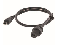 Encitech 1310-0009-13 cable USB 2 m USB 2.0 Mini-USB B Negro