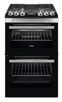 Zanussi ZCG43250XA Freestanding cooker Electric Gas Black, Stainless steel A