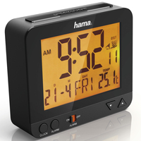 Hama RC 550 Reloj despertador digital Negro