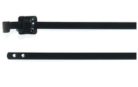Hellermann Tyton MLT24SSC5 cable tie Polyester, Stainless steel Black 100 pc(s)
