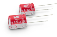 Würth Elektronik 870055674006 capacitor Grey, Red Fixed capacitor Cylindrical DC 1 pc(s)