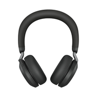 Jabra Evolve2 75 Zestaw słuchawkowy Przewodowy i Bezprzewodowy Opaska na głowę Biuro/centrum telefoniczne Bluetooth Podstawka do ładowania Czarny