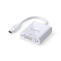 PureLink Premium Aktiver 2K mini DisplayPort / DVI Portsaver Adapter – weiß