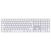 Apple Magic keyboard USB + Bluetooth QWERTY Ukrainian Aluminium, White