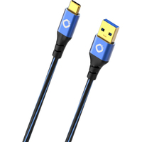 OEHLBACH D1C9328 USB Kabel 3 m USB 3.2 Gen 2 (3.1 Gen 2) USB A USB C Blau