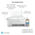 HP DeskJet Impresora multifunción HP 2710e, Color, Impresora para Hogar, Impresión, copia, escáner, Conexión inalámbrica; HP+; Compatible con HP Instant Ink; Impresión desde el ...