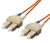 Equip 253320 Glasvezel kabel 10 m SC OM1 Oranje