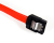 Sharkoon SATA 2 Cable with latch, 50 cm SATA-kabel 0,5 m Rood
