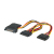Secomp Internal Y-Power Cable, SATA to 3x, SATA 0,3 m