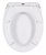 Diaqua Zen Rock Harter Toilettensitz Metall, Kunststoff, Thermoset Gemischte Farben, Weiß
