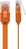 Goobay CAT 6 Flat Patch Cable, U/UTP, orange, 1.5 m