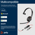 POLY Auriculares Blackwire 5210 monaural USB-C + conector de 3,5 mm + adaptador USB-C/A