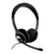 V7 HU521-2EP słuchawki/zestaw słuchawkowy Przewodowa Opaska na głowę Biuro/centrum telefoniczne Czarny, Srebrny