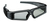 Optoma ZD201 Steroskopische 3-D Brille Schwarz