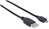 Manhattan Hi-Speed USB Micro-B Anschlusskabel, USB 2.0, Typ A Stecker - Micro-B Stecker, 480 Mbps, 0,5 m, Schwarz