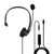 Lindy 20433 słuchawki/zestaw słuchawkowy Przewodowa Kask Biuro/centrum telefoniczne Czarny