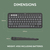 Logitech Pebble Keys 2 K380s keyboard RF Wireless + Bluetooth AZERTY French Graphite