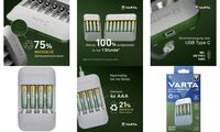 VARTA Chargeur ECO Charger Pro Recycled, avec 4x Micro AAA (3060970)
