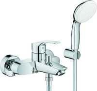 Grohe Einhand-Wannenbatterie EUROSMART mit Brausegarnitur chrom 33302003