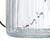 Relaxdays Windlicht, 12er Set, Glas mit Henkel, innen & außen, 9,5 x 8 cm, Hochzeit Teelichthalter, transparent/schwarz