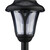 Relaxdays Solarlampen 8er Set, LED Solarlicht mit Erdspieß, HxD: 39 x 11 cm, moderne Gartenbeleuchtung, draußen, schwarz