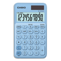 CASIO Calculatrice de poche 10 chiffres Bleue Claire SL-310UC-LB-S-EC
