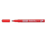 Pentel N50S Permanent Marker Fine Bullet Tip 0.5-1mm Line Red (Pack 12)