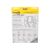 Post-it Super Sticky Plain Easel Pad 635x762mm 30 Sheet White (Pack of 6)