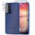 Hybrid Hülle Matt für Samsung Galaxy S23, 2x Display-/ Kameraschutz Dunkel-Blau