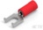 Isolierter Gabelkabelschuh, 0,3-1,42 mm², AWG 22 bis 16, M3,5, rot