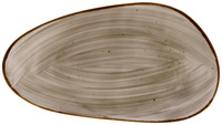 Platte Nebro organisch; 17x10x3 cm (LxBxH); grau; 6 Stk/Pck